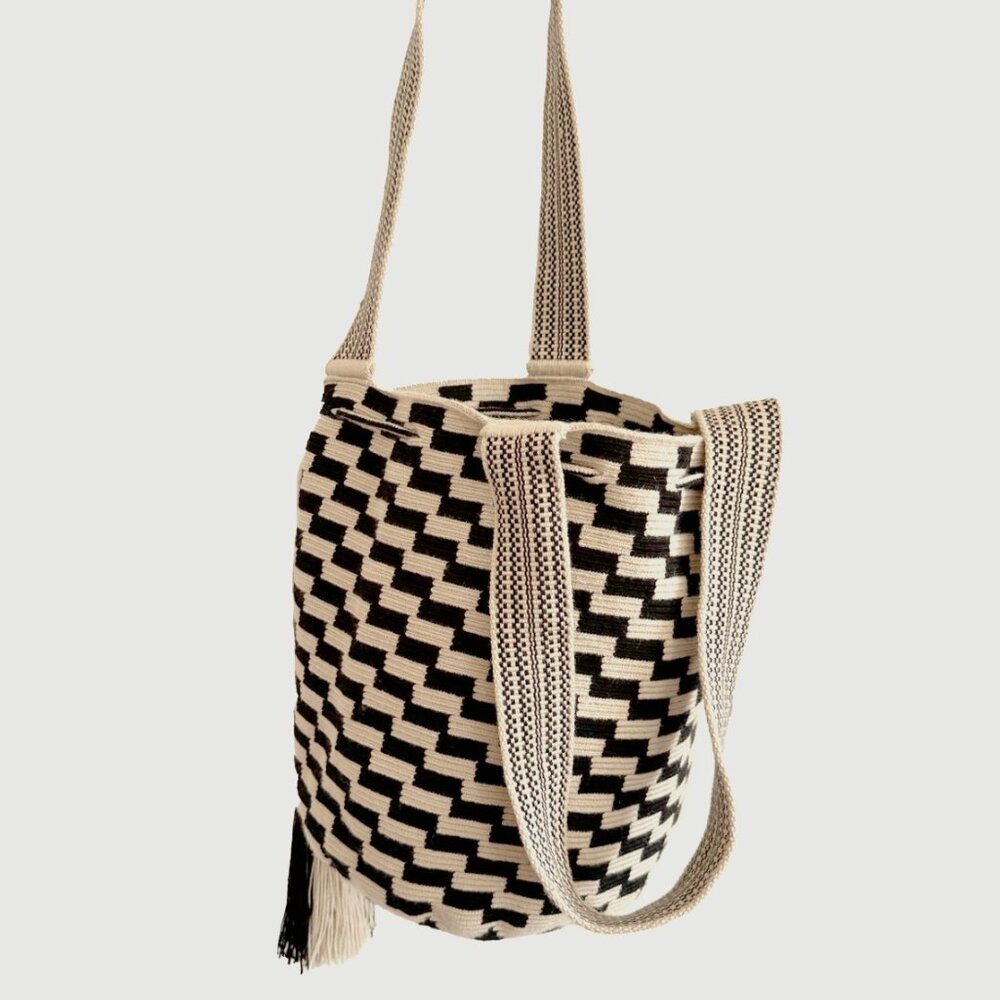 Guanabana Handmade Bucket Bag with Tassels